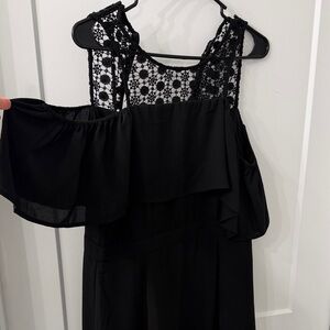 Elegant Black Lace Dress